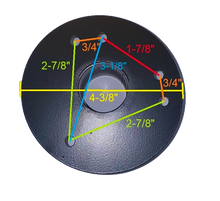 Load image into Gallery viewer, UNIVERSAL FIT ADAPTABLE TO EXHAUST PORTS with a 3 or 5-bolt pattern and 4-3/8" diameter flange